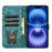 For iPhone 17 Air Butterfly Cat Embossing Flip Leather Phone Case(Wathet)