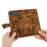 For iPhone 17 Air Butterfly Cat Embossing Flip Leather Phone Case(Brown)