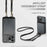 For iPhone 15 Pro Max JEEHOOD C22 Series Zipper Wallet Leather Phone Case with Dual Lanyard(Black)