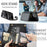 For iPhone 15 Pro Max JEEHOOD C22 Series Zipper Wallet Leather Phone Case with Dual Lanyard(Black)