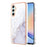 Electroplating Marble Dual-side IMD Phone Case, For Samsung Galaxy A25 5G