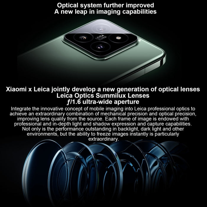 Xiaomi 14,  6.36 inch Xiaomi HyperOS Snapdragon 8 Gen 3 Octa Core 4nm up to 3.3GHz, NFC, Network: 5G