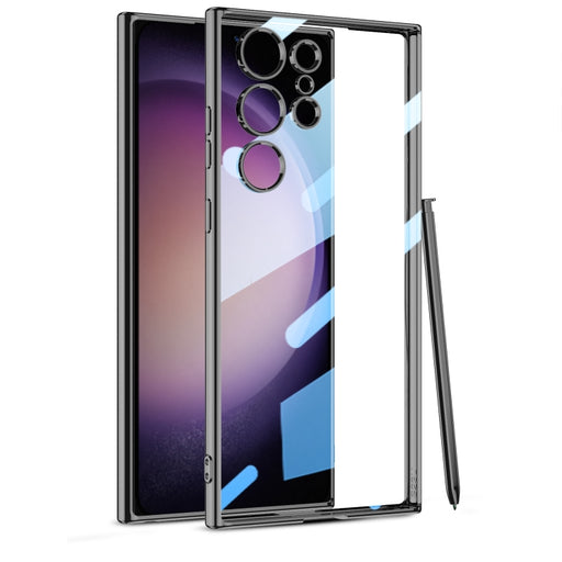 GKK Plating Transparent TPU Phone Case, Without pen, For Samsung Galaxy S24 Ultra, For Samsung Galaxy S24