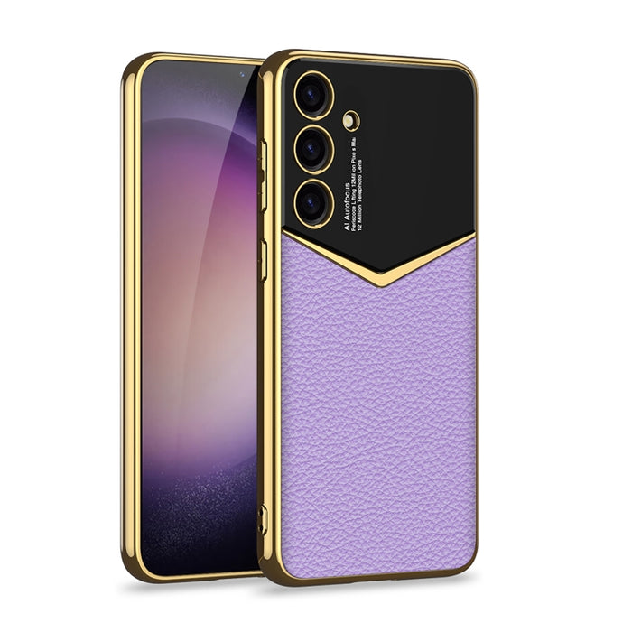 GKK Plating Soft TPU + Leather Full Coverage Phone Case without Pen, For Samsung Galaxy S24 Ultra 5G, For Samsung Galaxy S24+ 5G, For Samsung Galaxy S24 5G
