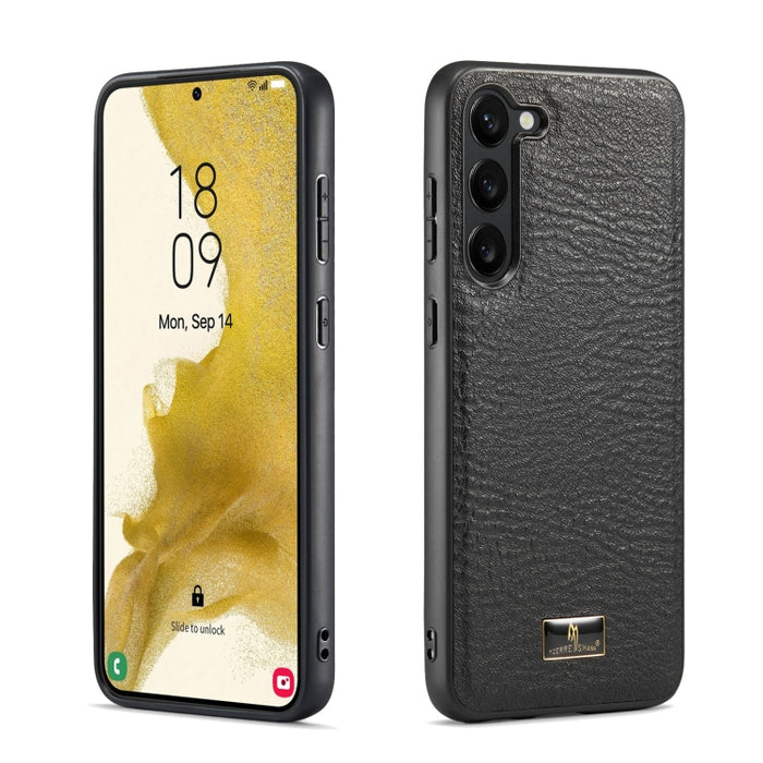 Fierre Shann Leather Texture Phone Back Cover Case, For Samsung Galaxy S24 Ultra 5G, For Samsung Galaxy S24+ 5G, For Samsung Galaxy S24 5G