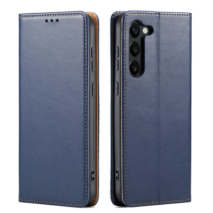 Fierre Shann PU Genuine Leather Texture Phone Case, For Samsung Galaxy A15 5G, For Samsung Galaxy A55 5G, For Samsung Galaxy A35 5G, For Samsung Galaxy S24 Ultra 5G, For Samsung Galaxy S24+ 5G, For Samsung Galaxy S24 5G