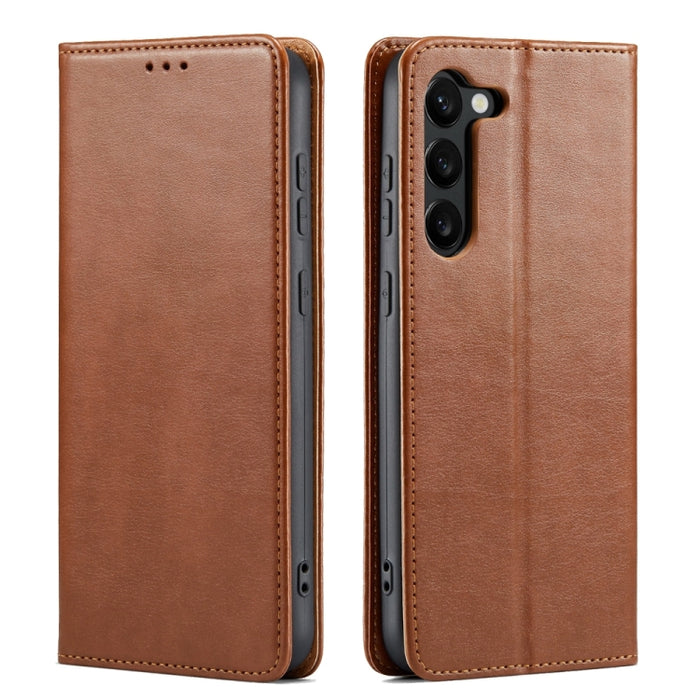Fierre Shann PU Genuine Leather Texture Phone Case, For Samsung Galaxy A15 5G, For Samsung Galaxy A55 5G, For Samsung Galaxy A35 5G, For Samsung Galaxy S24 Ultra 5G, For Samsung Galaxy S24+ 5G, For Samsung Galaxy S24 5G