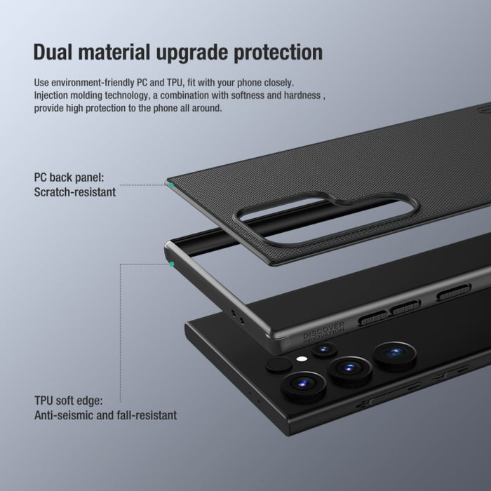 NILLKIN Frosted Shield Pro PC + TPU Phone Case, For Samsung Galaxy S24 Ultra 5G, For Samsung Galaxy A55, For Samsung Galaxy S24+ 5G