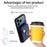 For iPhone 17 Pro Max Organ Card Bag Ring Holder Phone Case(Blue)