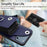 For iPhone 17 Pro Max Organ Card Bag Ring Holder Phone Case(Blue)