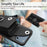 For iPhone 17 Pro Max Organ Card Bag Ring Holder Phone Case(Black)