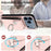 For iPhone 17 Pro Max Organ Card Bag Ring Holder Phone Case(Pink)