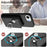 For iPhone 16e Organ Card Bag Ring Holder Phone Case(Black)