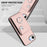 For iPhone 16e Organ Card Bag Ring Holder Phone Case(Pink)