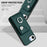 For iPhone 16e Organ Card Bag Ring Holder Phone Case(Green)