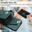 For iPhone 16e Organ Card Bag Ring Holder Phone Case(Green)