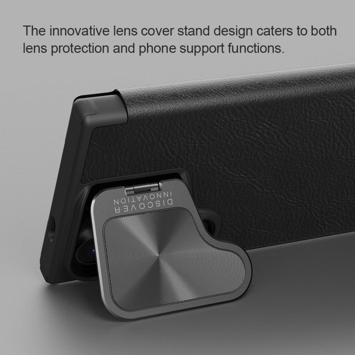 NILLKIN Qin Prop Series Flip Camera Cover Design Leather Phone Case, For Samsung Galaxy S24 Ultra 5G, For Samsung Galaxy S24+ 5G, For Samsung Galaxy S24 5G
