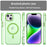 For iPhone 16 MagSafe Frosted Translucent TPU + PC Full Coverage Phone Case(Green)