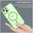 For iPhone 16 MagSafe Frosted Translucent TPU + PC Full Coverage Phone Case(Green)