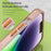 For iPhone 16 MagSafe Frosted Translucent TPU + PC Full Coverage Phone Case(Orange)