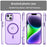 For iPhone 16 Plus MagSafe Frosted Translucent TPU + PC Full Coverage Phone Case(Dark Purple)
