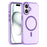 For iPhone 16 Plus MagSafe Frosted Translucent TPU + PC Full Coverage Phone Case(Dark Purple)