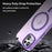 For iPhone 16 Plus MagSafe Frosted Translucent TPU + PC Full Coverage Phone Case(Dark Purple)