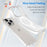 For iPhone 16 Pro MagSafe Frosted Translucent TPU + PC Full Coverage Phone Case(White)
