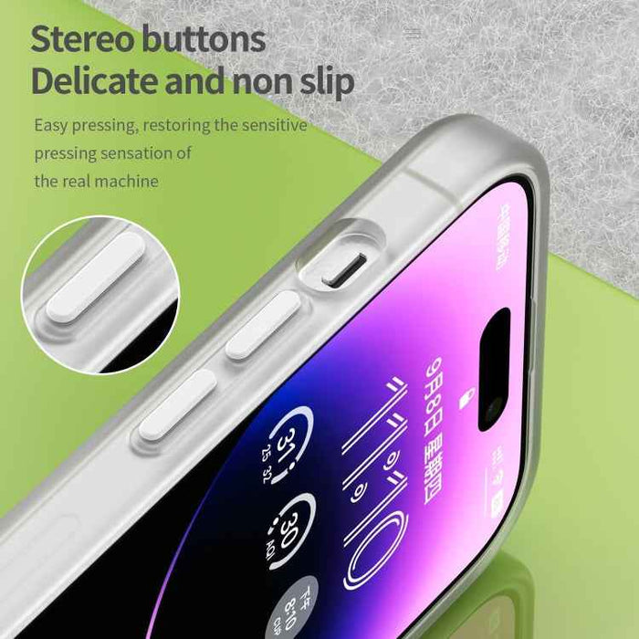 For iPhone 16 Pro MagSafe Frosted Translucent TPU + PC Full Coverage Phone Case(White)