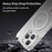 For iPhone 16 Pro MagSafe Frosted Translucent TPU + PC Full Coverage Phone Case(White)