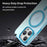 For iPhone 16 Pro MagSafe Frosted Translucent TPU + PC Full Coverage Phone Case(Blue)