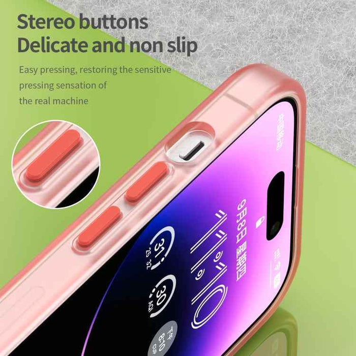 For iPhone 16 Pro MagSafe Frosted Translucent TPU + PC Full Coverage Phone Case(Red)