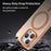 For iPhone 16 Pro MagSafe Frosted Translucent TPU + PC Full Coverage Phone Case(Orange)