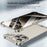 For iPhone 15 Pro Max Frameless Metal Corner Pad Phone Case with Lens Film(White)