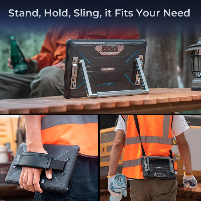 OUKITEL RT7 TITAN 5G Network IP68/IP69K Rugged Tablet, 10.1 inch Android 15 MediaTek Dimensity 7050 Octa Core Support Dual SIM, EU Plug, RT7 5G 12GB+512GB