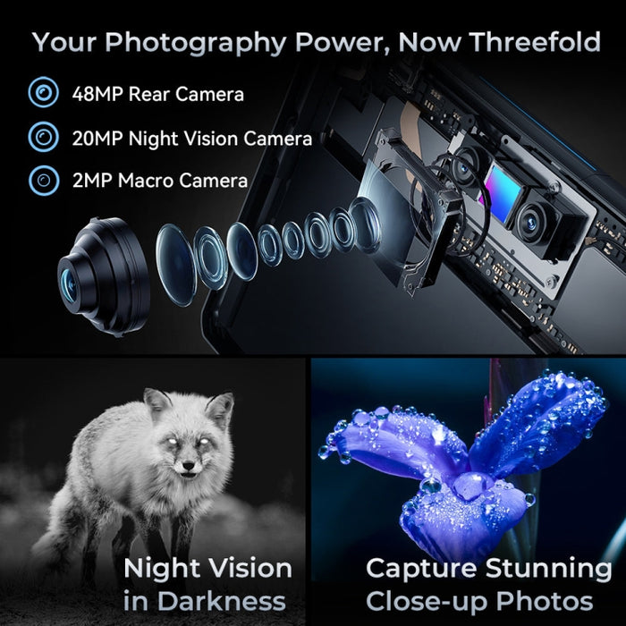 OUKITEL RT7 TITAN 5G Network IP68/IP69K Rugged Tablet, 10.1 inch Android 15 MediaTek Dimensity 7050 Octa Core Support Dual SIM, EU Plug, RT7 5G 12GB+512GB