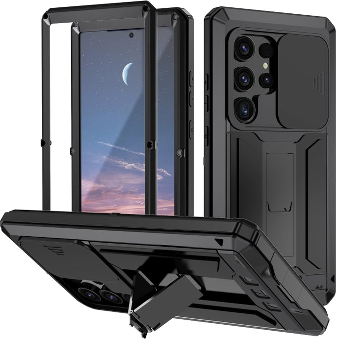 R-JUST Sliding Camera Life Waterproof Holder Phone Case, For Samsung Galaxy S25 Edge 5G, For Samsung Galaxy S25 5G, For Samsung Galaxy S25+ 5G, For Samsung Galaxy S25 Ultra 5G, For Samsung Galaxy S24 Ultra 5G, For Samsung Galaxy S24+ 5G����������������...