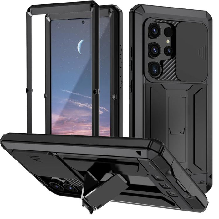 R-JUST Sliding Camera Life Waterproof Holder Phone Case, For Samsung Galaxy S25 Edge 5G, For Samsung Galaxy S25 5G, For Samsung Galaxy S25+ 5G, For Samsung Galaxy S25 Ultra 5G, For Samsung Galaxy S24 Ultra 5G, For Samsung Galaxy S24+ 5G����������������...