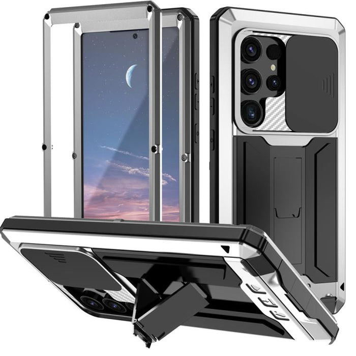 R-JUST Sliding Camera Life Waterproof Holder Phone Case, For Samsung Galaxy S25 Edge 5G, For Samsung Galaxy S25 5G, For Samsung Galaxy S25+ 5G, For Samsung Galaxy S25 Ultra 5G, For Samsung Galaxy S24 Ultra 5G, For Samsung Galaxy S24+ 5G����������������...