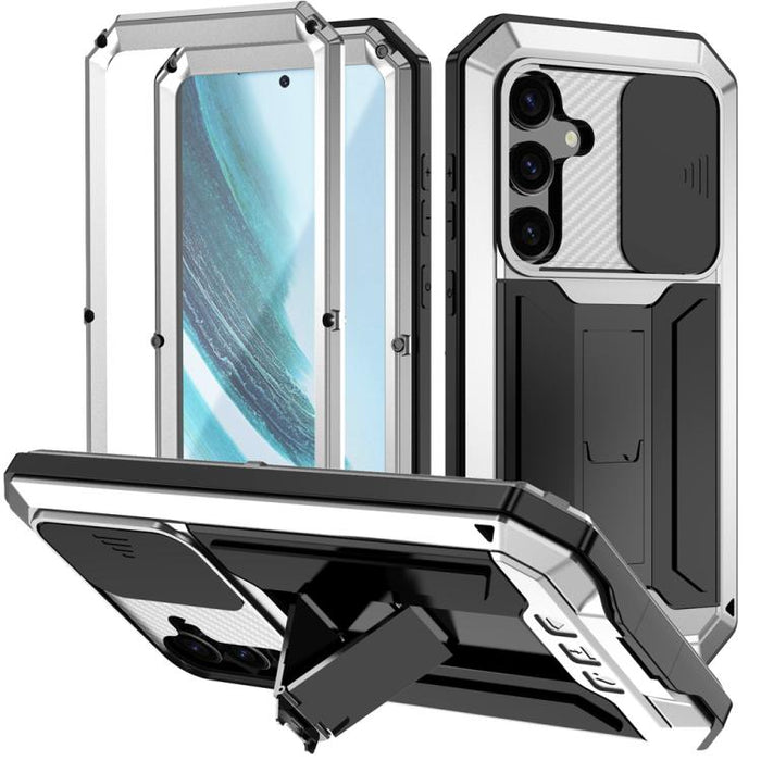 R-JUST Sliding Camera Life Waterproof Holder Phone Case, For Samsung Galaxy S25 Edge 5G, For Samsung Galaxy S25 5G, For Samsung Galaxy S25+ 5G, For Samsung Galaxy S25 Ultra 5G, For Samsung Galaxy S24 Ultra 5G, For Samsung Galaxy S24+ 5G����������������...