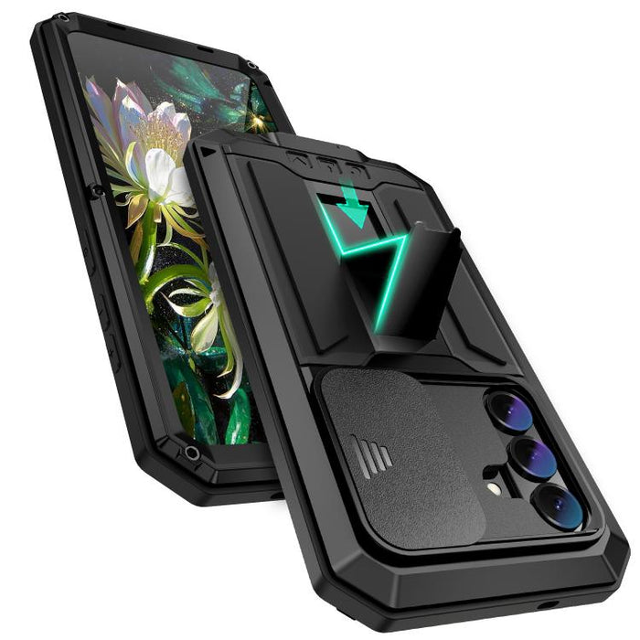 R-JUST Sliding Camera Life Waterproof Holder Phone Case, For Samsung Galaxy S26+ 5G, For Samsung Galaxy S26 Ultra 5G, For Samsung Galaxy S26 5G, For Samsung Galaxy S25 Edge 5G, For Samsung Galaxy S25 5G, For Samsung Galaxy S25+ 5G                      ...