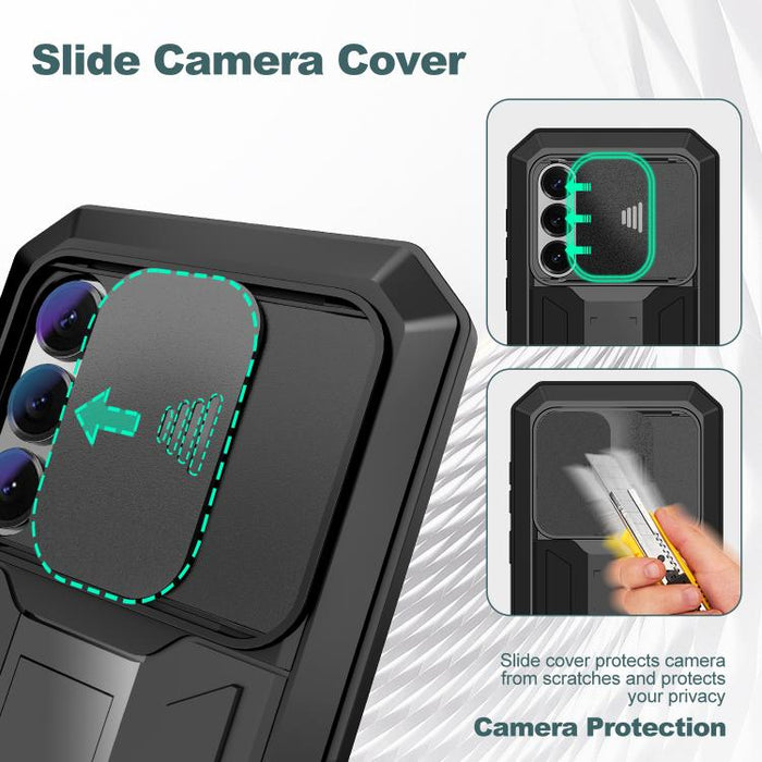 R-JUST Sliding Camera Life Waterproof Holder Phone Case, For Samsung Galaxy S26+ 5G, For Samsung Galaxy S26 Ultra 5G, For Samsung Galaxy S26 5G, For Samsung Galaxy S25 Edge 5G, For Samsung Galaxy S25 5G, For Samsung Galaxy S25+ 5G                      ...