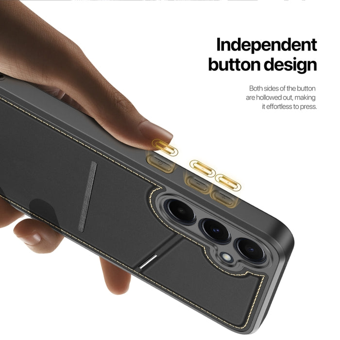 DUX DUCIS Rafi II Series MagSafe Magnetic Holder RFID Phone Case, For Samsung Galaxy S25 5G, For Samsung Galaxy S25 Ultra 5G