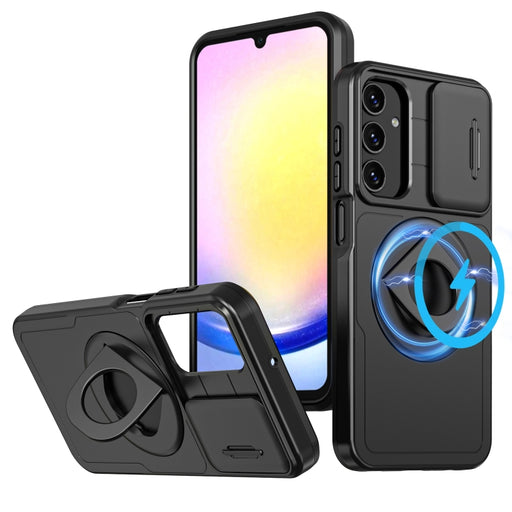 Camshield MagSafe Ring Holder Armor Phone Case, For Samsung Galaxy A15 5G, For Samsung Galaxy A55 5G, For Samsung Galaxy A35 5G, For Samsung Galaxy S24 Ultra 5G, For Samsung Galaxy A05 4G, For Samsung Galaxy A25 5G, For Samsung Galaxy S23 FE 5G��������...