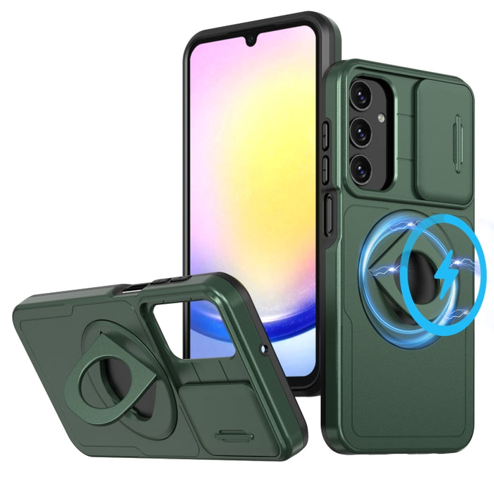 Camshield MagSafe Ring Holder Armor Phone Case, For Samsung Galaxy A15 5G, For Samsung Galaxy A55 5G, For Samsung Galaxy A35 5G, For Samsung Galaxy S24 Ultra 5G, For Samsung Galaxy A05 4G, For Samsung Galaxy A25 5G, For Samsung Galaxy S23 FE 5G��������...