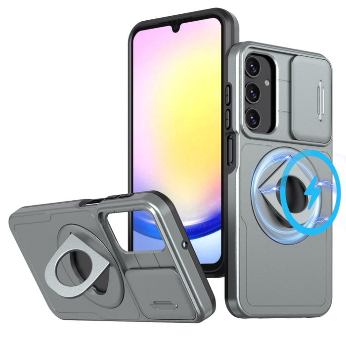 Camshield MagSafe Ring Holder Armor Phone Case, For Samsung Galaxy A15 5G, For Samsung Galaxy A55 5G, For Samsung Galaxy A35 5G, For Samsung Galaxy S24 Ultra 5G, For Samsung Galaxy A05 4G, For Samsung Galaxy A25 5G, For Samsung Galaxy S23 FE 5G��������...