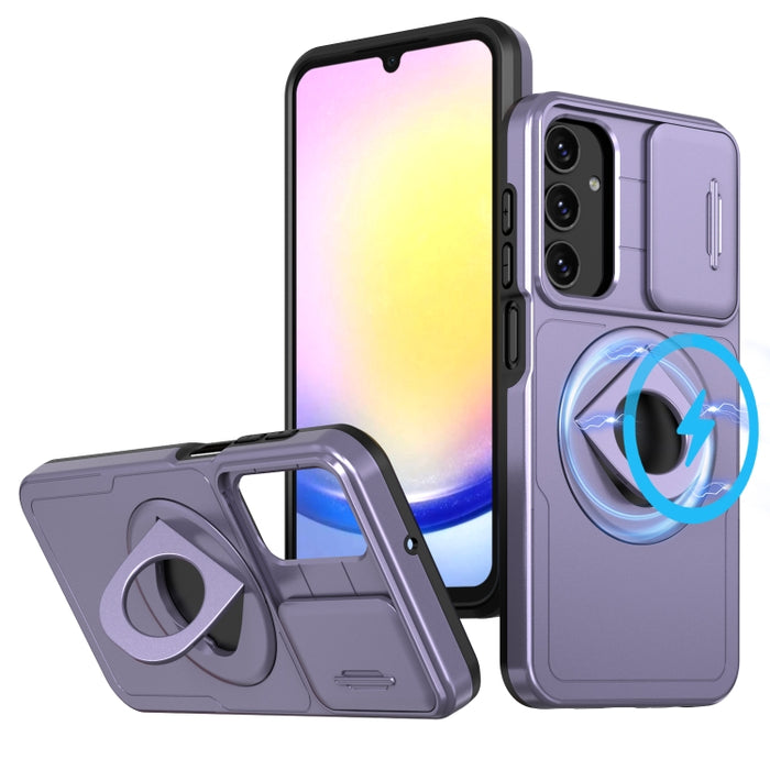 Camshield MagSafe Ring Holder Armor Phone Case, For Samsung Galaxy A15 5G, For Samsung Galaxy A55 5G, For Samsung Galaxy A35 5G, For Samsung Galaxy S24 Ultra 5G, For Samsung Galaxy A05 4G, For Samsung Galaxy A25 5G, For Samsung Galaxy S23 FE 5G��������...
