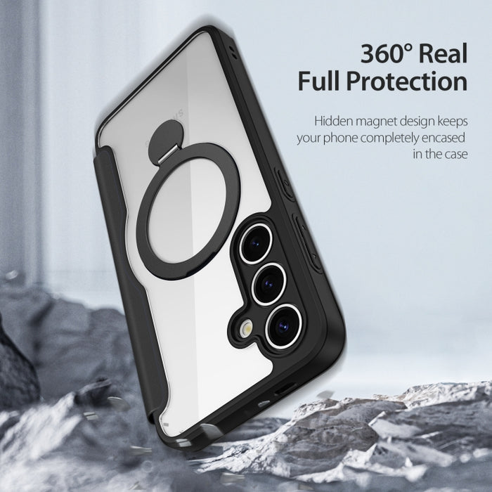 DUX DUCIS Skin X Pro Series Magsafe Ring Holder Leather Phone Case, For Samsung Galaxy S25 5G, For Samsung Galaxy S25+ 5G, For Samsung Galaxy S25 Ultra 5G, For Samsung Galaxy S24+ 5G