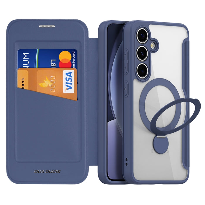 DUX DUCIS Skin X Pro Series Magsafe Ring Holder Leather Phone Case, For Samsung Galaxy S25 5G, For Samsung Galaxy S25+ 5G, For Samsung Galaxy S25 Ultra 5G, For Samsung Galaxy S24+ 5G