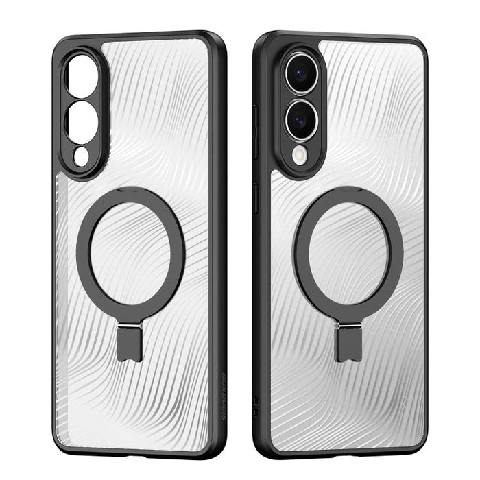 DUX DUCIS Aimo Mag Series MagSafe Ring Holder Frosted Phone Case, For Samsung Galaxy S25 Edge 5G, For Samsung Galaxy S25 Ultra 5G